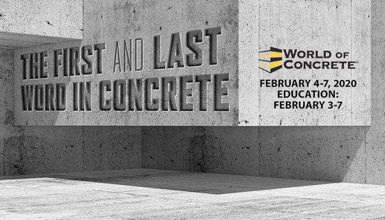 World of Concrete 2020