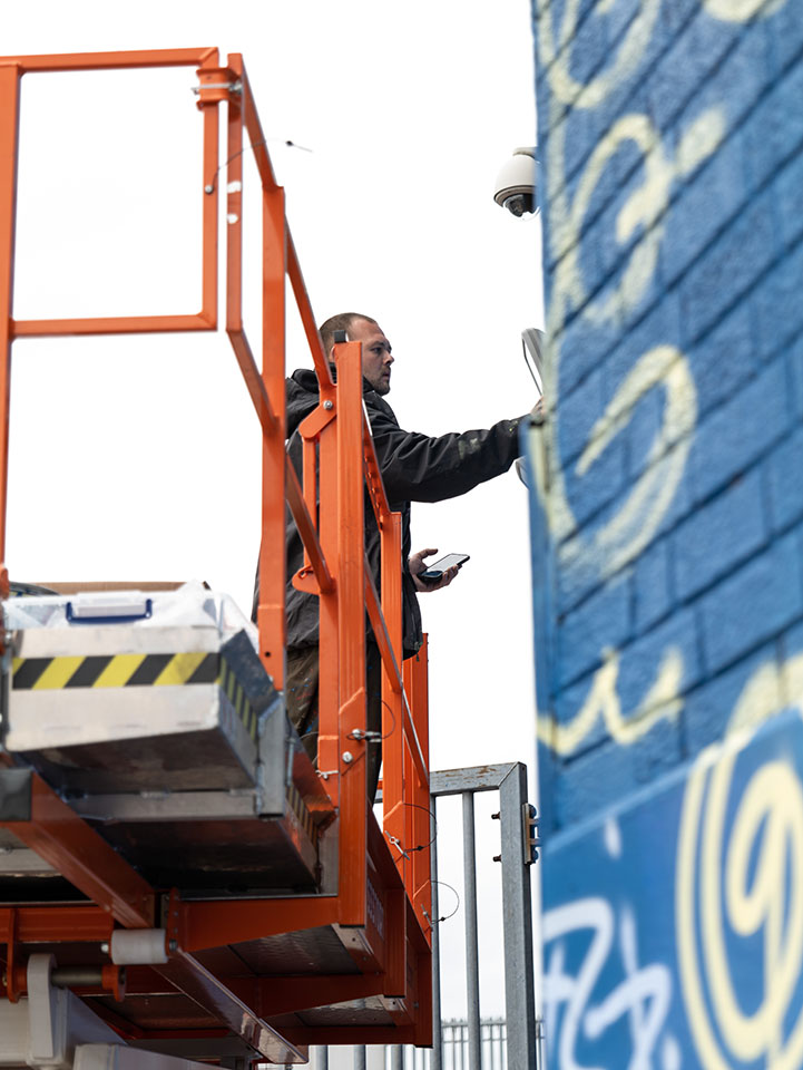 The mural in progress. Photo courtesy of Edwin Ladd - Mr Ladd Media