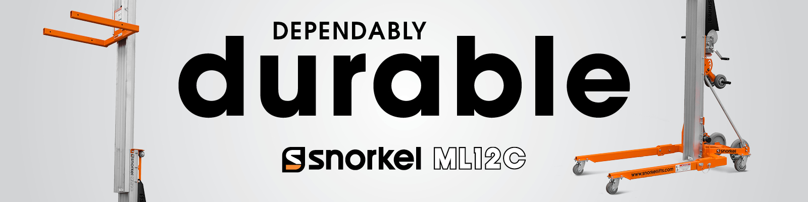 Dependably durable - Snorkel ML12C construction material lift
