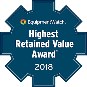 2018 EquipmentWatch Highest Retained Value Award