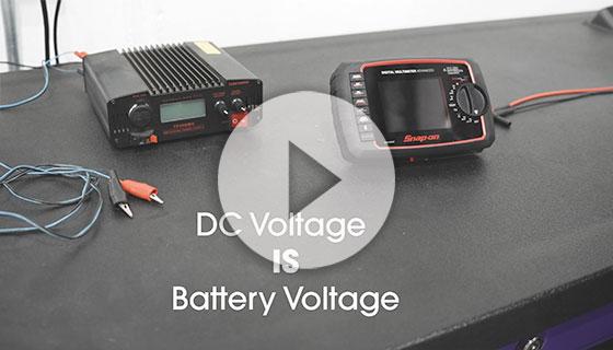 DC Voltage vs Battery Voltage